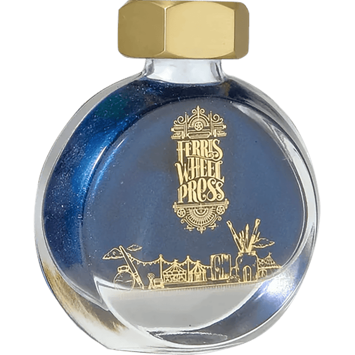 Ferris Wheel Press Ink Bottle - Bathurst Blue Denim - 38ml - Pen Boutique Ltd