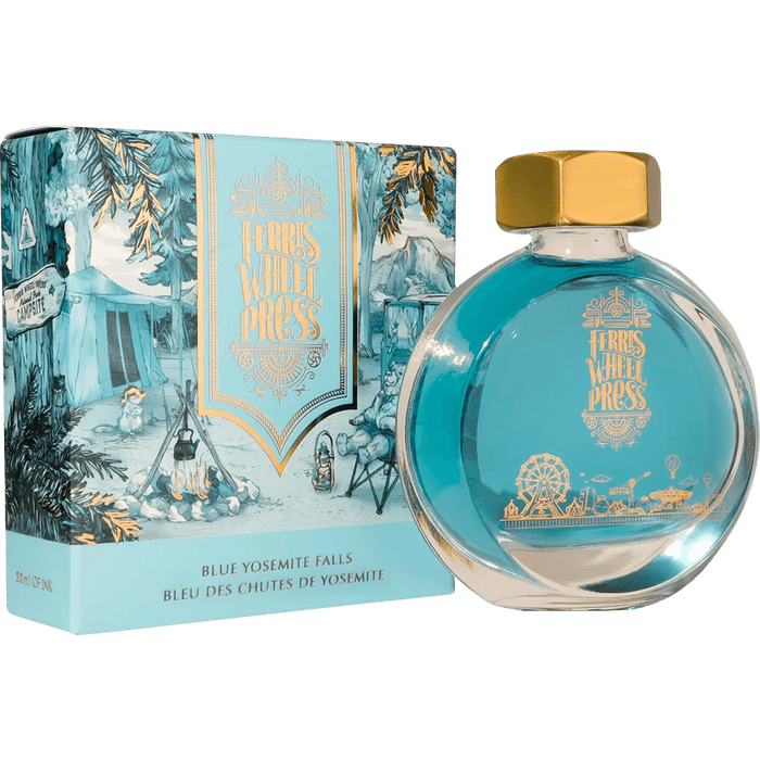 Ferris Wheel Press Ink Bottle - Blue Yosemite Falls - 38ml - Pen Boutique Ltd
