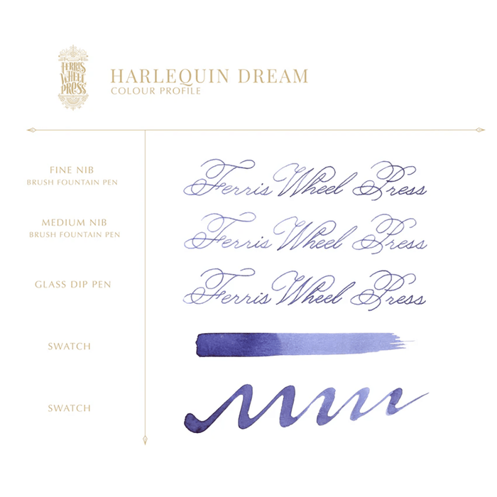 Ferris Wheel Press Ink Bottle - Harlequin Dream - 38ml - Pen Boutique Ltd