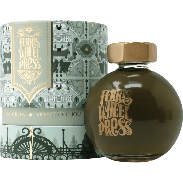 Ferris Wheel Press Ink Bottle - Moss Park Green - 38ml - Pen Boutique Ltd