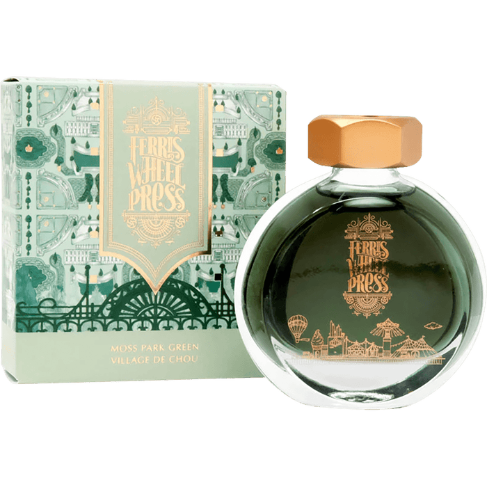 Ferris Wheel Press Ink Bottle - Moss Park Green - 38ml - Pen Boutique Ltd