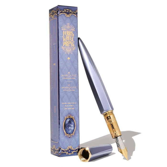 Ferris Wheel Press The Marquise Fountain Pen - Pearl Drop Blue - Pen Boutique Ltd