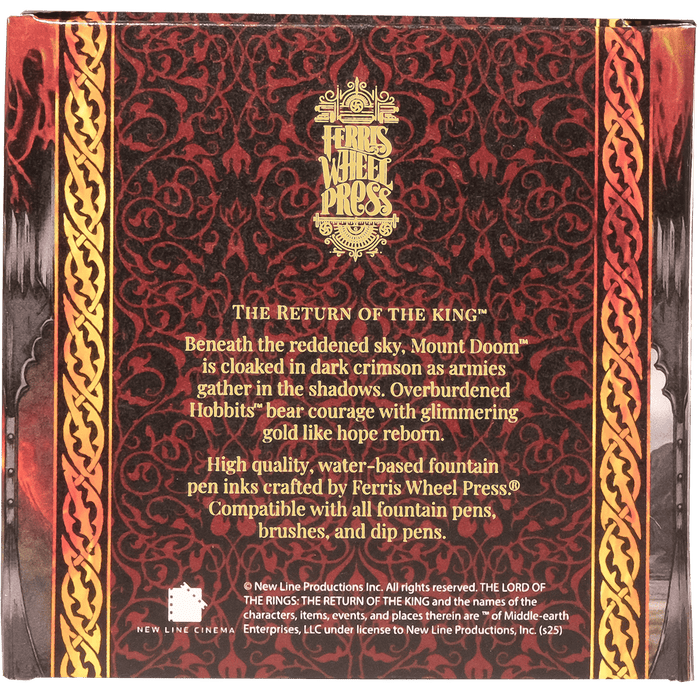 Ferris Wheel Press x Lord of the Rings Ink Bottle - Shadow of Mordor - 10ml - Pen Boutique Ltd