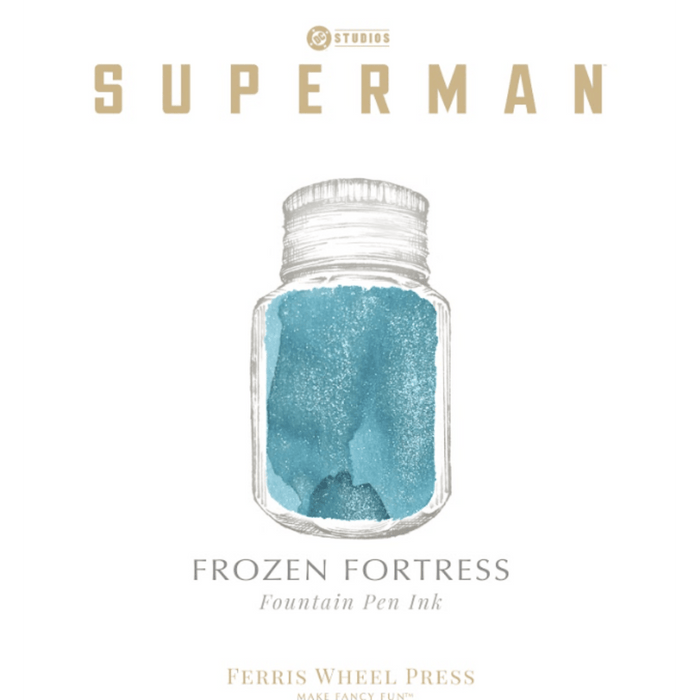 Ferris Wheel Press x Superman Ink Bottle - Frozen Fortress - 10 ml - Pen Boutique Ltd