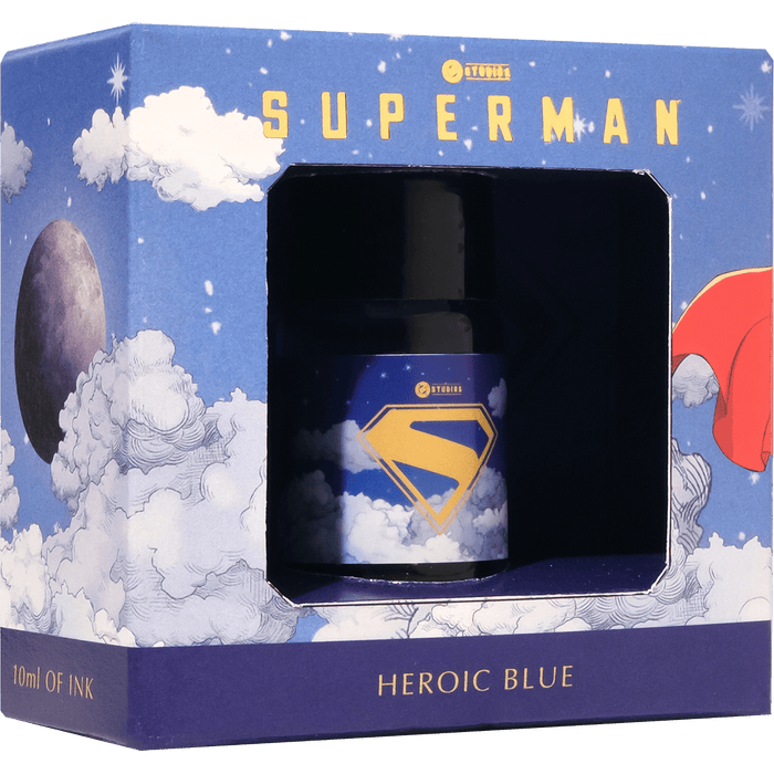 Ferris Wheel Press x Superman Ink Bottle - Heroic Blue - 10 ml - Pen Boutique Ltd