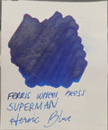 Ferris Wheel Press x Superman Ink Bottle - Heroic Blue - 10 ml - Pen Boutique Ltd