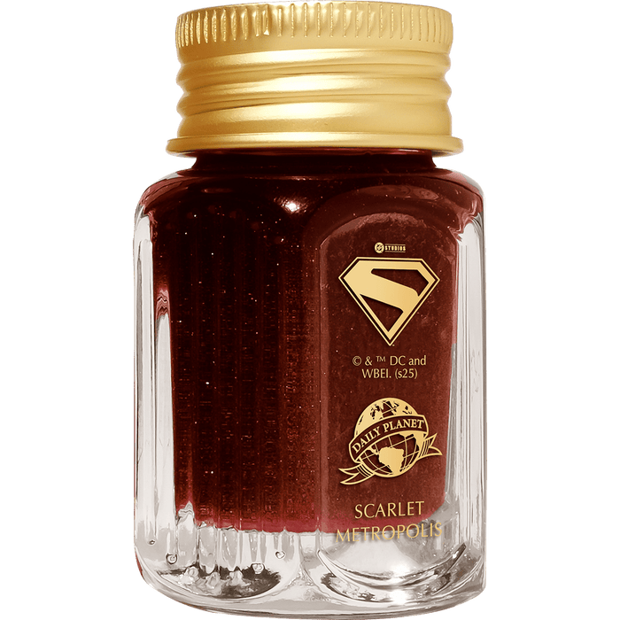 Ferris Wheel Press x Superman Ink Bottle - Scarlet Metropolis - 28ml - Pen Boutique Ltd