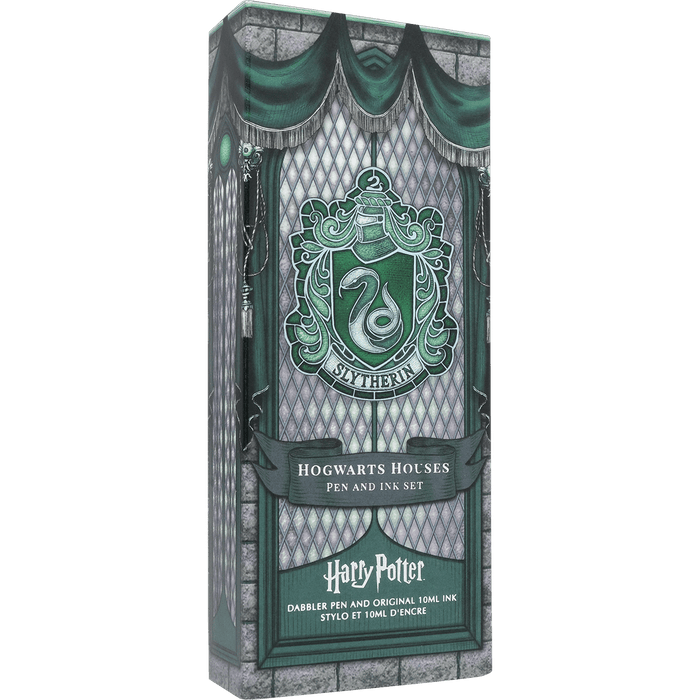 Ferris Wheel Press x WB Dabbler Fountain Pen and Ink Set - Harry Potter Houses of Hogwarts: Slytherin - 2539 - Pen Boutique Ltd
