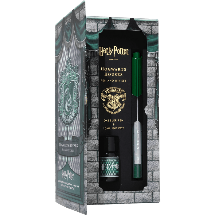 Ferris Wheel Press x WB Dabbler Fountain Pen and Ink Set - Harry Potter Houses of Hogwarts: Slytherin - 2539 - Pen Boutique Ltd