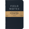 Field Notes Dot Graph - Pitch Black 2 - pack 4¾" x 7½" - Pen Boutique Ltd
