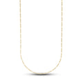 Figaro Chain in Hollow Yellow Gold - 2mm
