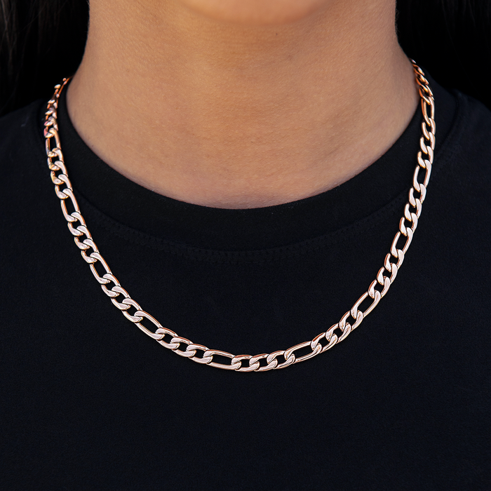 Figaro Necklace in Rose Gold- 6mm