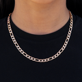 Figaro Necklace in Rose Gold- 6mm