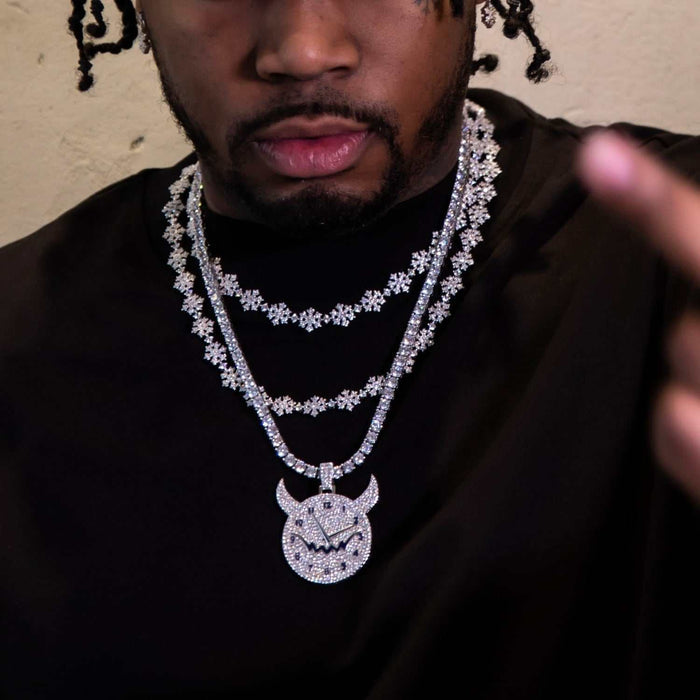 Fivio Snowflake Chain - White Gold