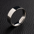 Flat Band Ring in White Gold - 6mm