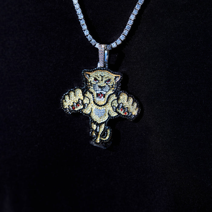 Florida Panthers Official NHL Winter Classic Logo Pendant in White Gold