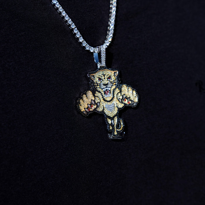 Florida Panthers Official NHL Winter Classic Logo Pendant in White Gold