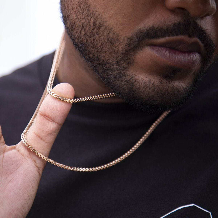 Franco Chain in Rose Gold - 3mm - The GLD Shop