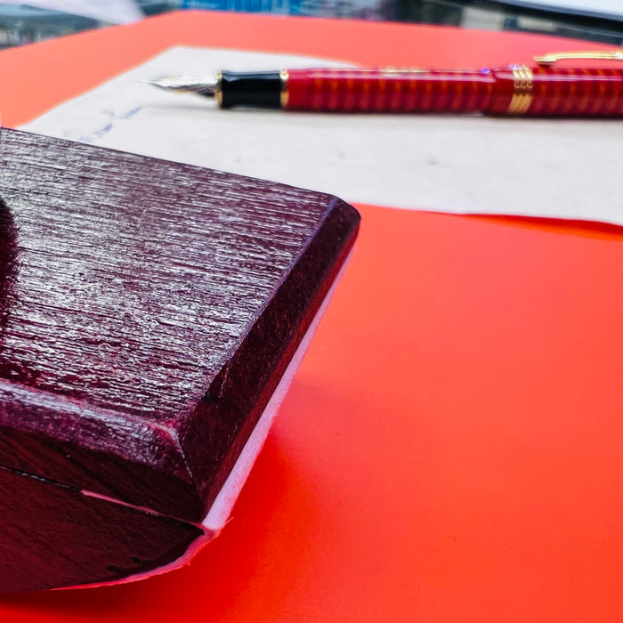 Girologio Repurposed Italian Leather Writing Mat - Pen Boutique Ltd