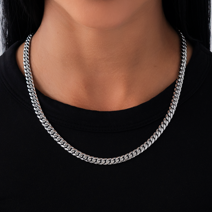 GLD Signature Cuban in White Gold - 6mm