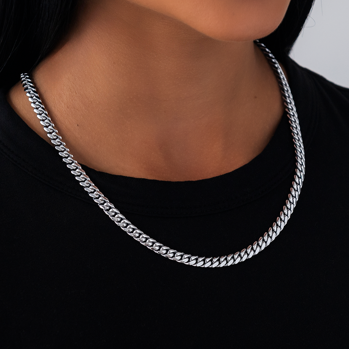 GLD Signature Cuban in White Gold - 6mm