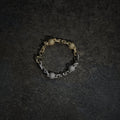 GLD X Bloody Osiris Dual Finish Ball Chain Bracelet in White and Yellow Gold