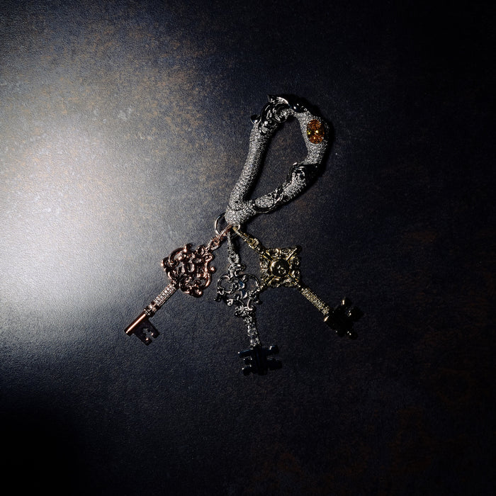 GLD X Bloody Osiris Iced Carabiner + Key Clip On Bundle