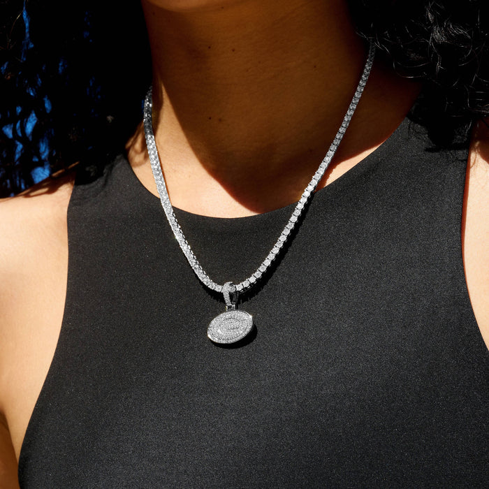 Green Bay Packers Official NFL Micro Logo Pendant in White Gold