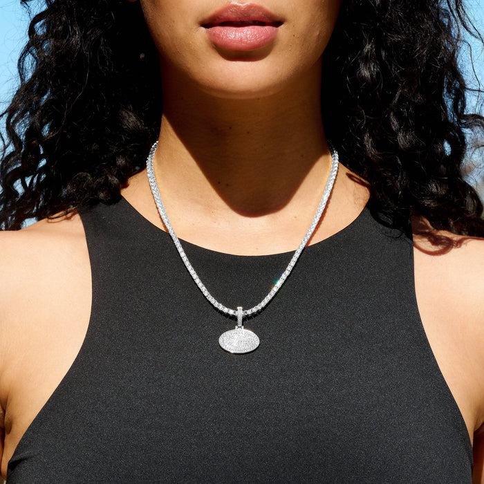 Green Bay Packers Official NFL Micro Logo Pendant in White Gold