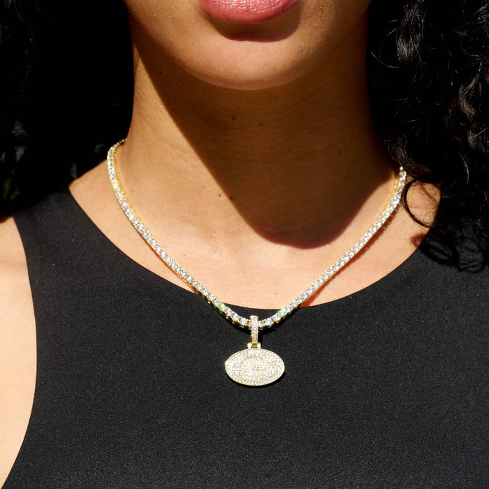 Green Bay Packers Official NFL Micro Logo Pendant in Yellow Gold