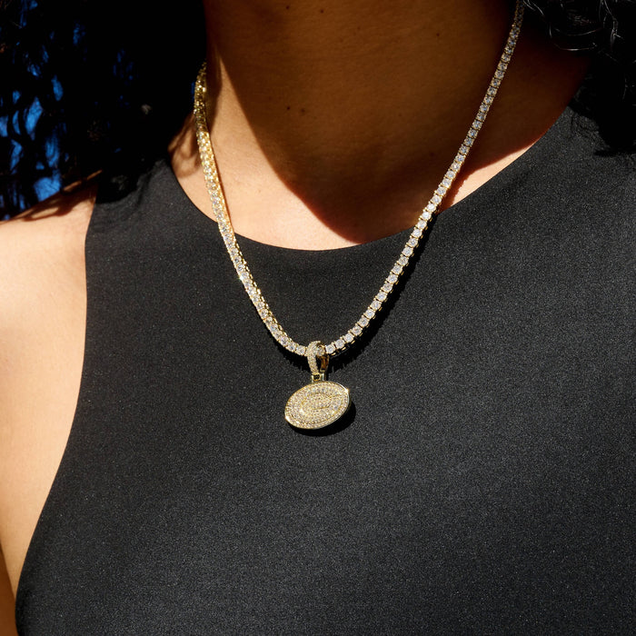 Green Bay Packers Official NFL Micro Logo Pendant in Yellow Gold
