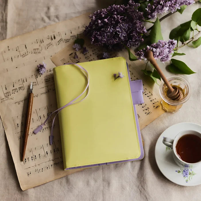 Hobonichi Cousin Japanese Book & Cover - Honey Lilac - A5 (April Start) - Pen Boutique Ltd