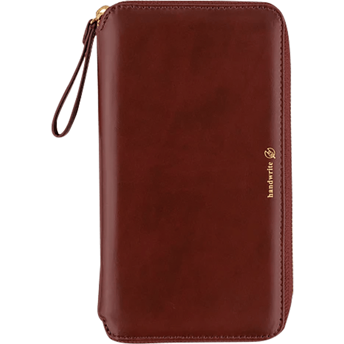 Hobonichi Cover - Single Color: Amarone - Tall & Slim - Zipper Closure WEEKS cover - Pen Boutique Ltd