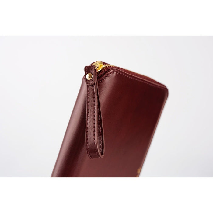Hobonichi Cover - Single Color: Amarone - Tall & Slim - Zipper Closure WEEKS cover - Pen Boutique Ltd