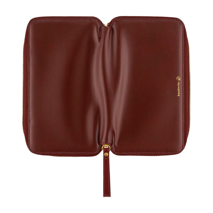 Hobonichi Cover - Single Color: Amarone - Tall & Slim - Zipper Closure WEEKS cover - Pen Boutique Ltd