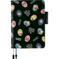 Hobonichi English Book & Cover - Candy Stripper: Random Dog & Cat (Black) - A5 (January Start) - Pen Boutique Ltd