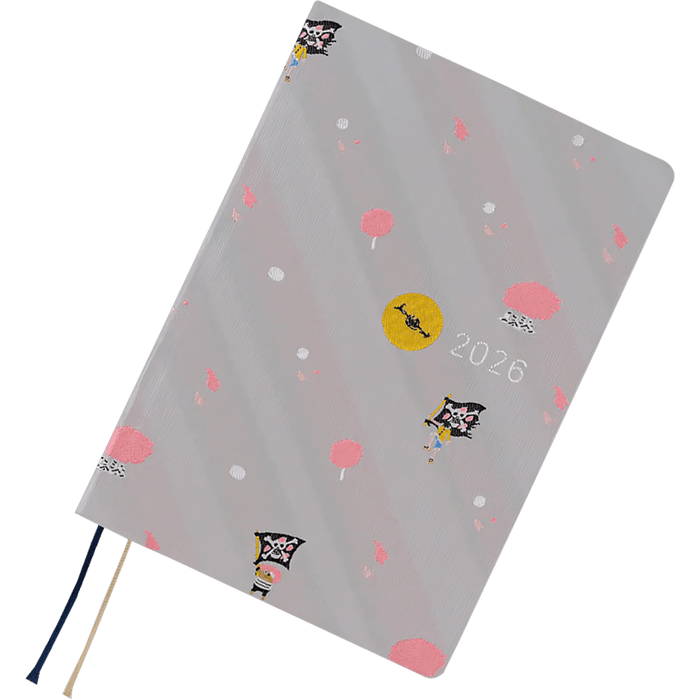 Hobonichi HON Hard Cover Japanese Book - ONE PIECE Magazine: Hiriluk’s Cherry Blossoms - A6 (January Start) - Pen Boutique Ltd