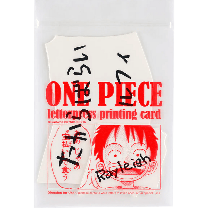 Hobonichi Letterpress Printed Card - ONE PIECE Magazine: Vivre Card & Treasure Tab - Pen Boutique Ltd