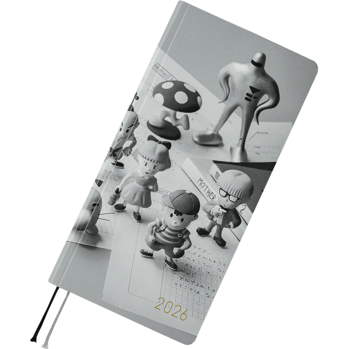 Hobonichi Light Hard Cover English Book - MOTHER: The Secret of MOTHER 2 - Tall & Slim (Weeks - January Start) - Pen Boutique Ltd