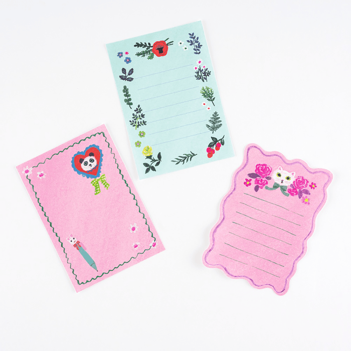Hobonichi Mini Letter Set - Yumi Kitagishi: White Cat - Pen Boutique Ltd