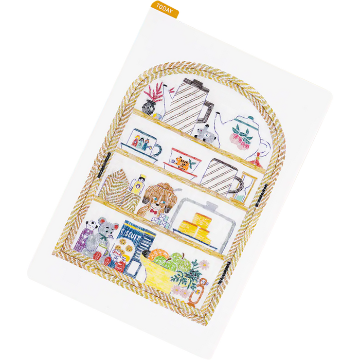 Hobonichi Pencil Board - Iyo Okumi (Happy Tea Time - Teapot Shelf) - A6 - Pen Boutique Ltd