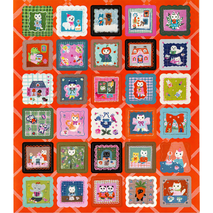 Hobonichi Stickers - Yumi Kitagishi: Daily Life of White Cat - Pen Boutique Ltd