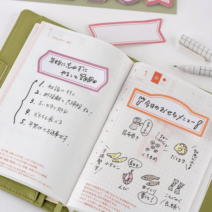 Hobonichi Sticky Notes - TSUKI no IRO (Frame) - Pen Boutique Ltd