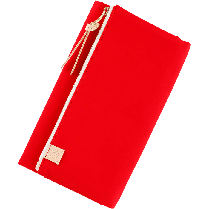 Hobonichi Weeks Cover - Tragen: Red - Tall & Slim - Zipper Closure - Pen Boutique Ltd