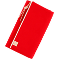 Hobonichi Weeks Cover - Tragen: Red - Tall & Slim - Zipper Closure - Pen Boutique Ltd