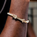 Iced Baguette Bar Bracelet