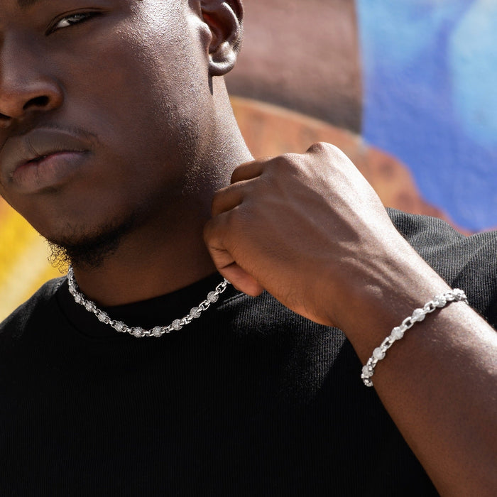 Iced Ball Box Bracelet