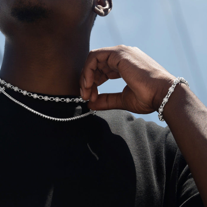 Iced Ball Box Bracelet
