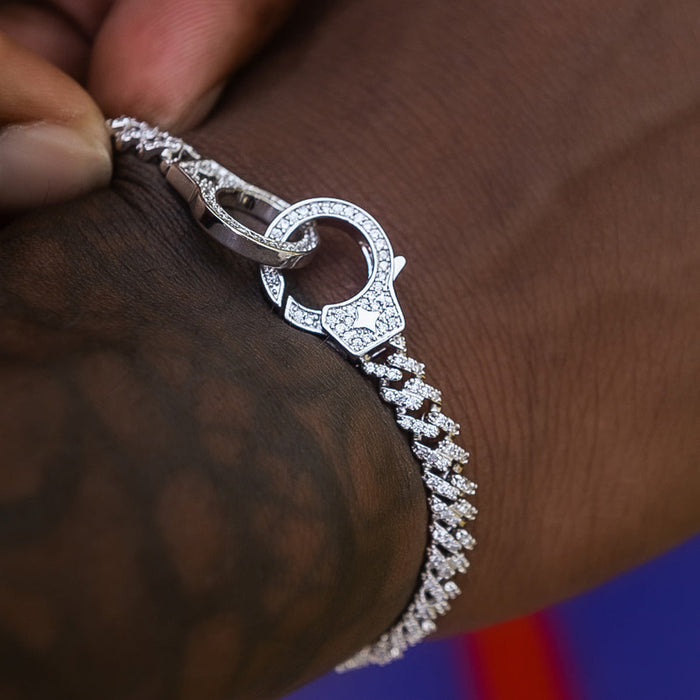 Iced Handcuff Bracelet