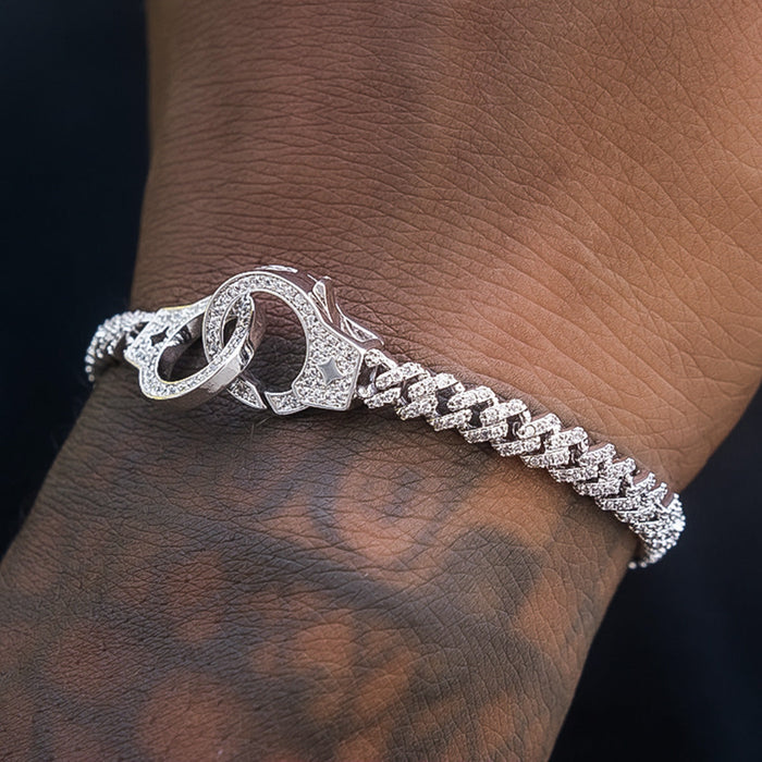 Iced Handcuff Bracelet